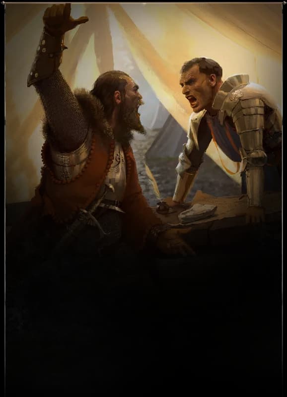 2 men arguing